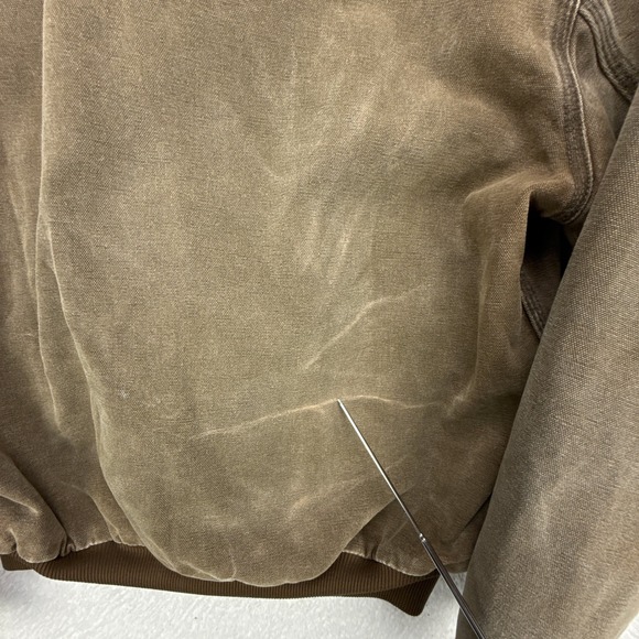 Carhartt Active Quilt Lined Jacket Mens Medium JQ282 Chestnut Brown - Picture 14 of 16